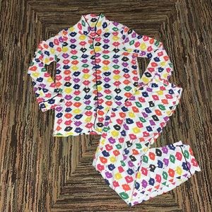 BedHead Lip/Kiss Pajama Set Size Medium